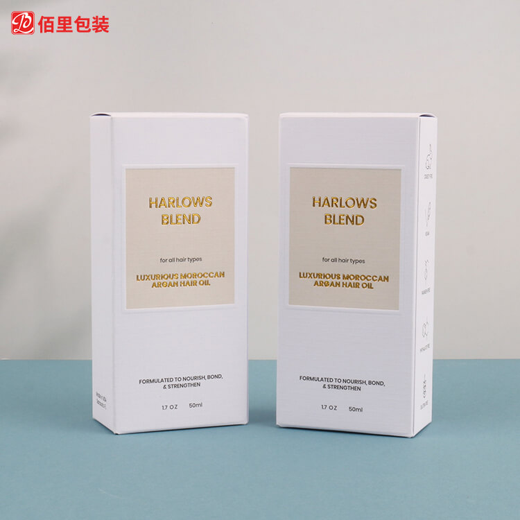 击凸印刷白卡纸彩盒